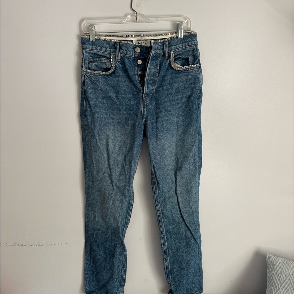 Reformation Bedazzled Jeans